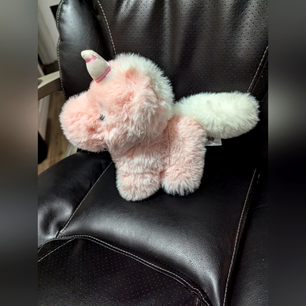- Worlds Softest  Plush UNICORN 7"   Pink and white. Soft Toy Stuffed Anim…